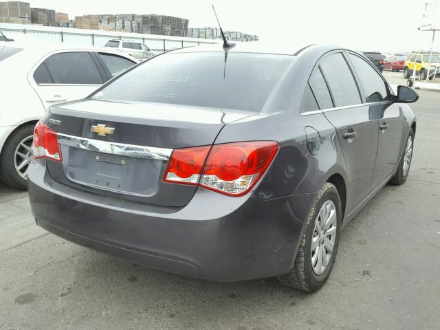 1G1PC5SH9B7222402 - 2011 CHEVROLET CRUZE LS CHARCOAL photo 4