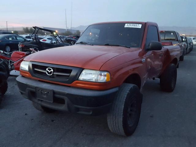 4F4YR12DX4TM11058 - 2004 MAZDA B2300 ORANGE photo 2