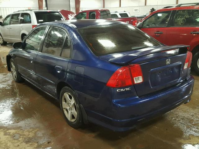 2HGES26774H587963 - 2004 HONDA CIVIC EX 蓝色 照片 3