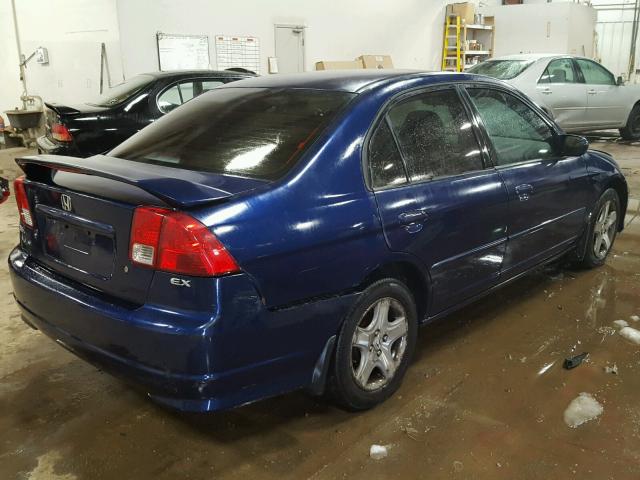 2HGES26774H587963 - 2004 HONDA CIVIC EX 蓝色 照片 4
