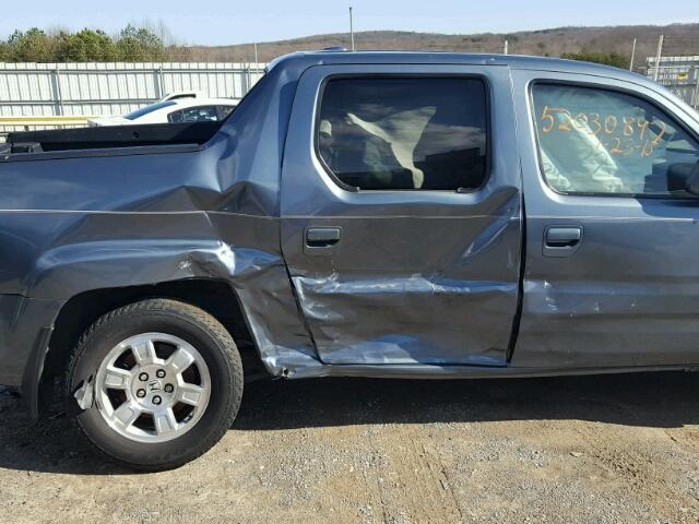 2HJYK16568H538081 - 2008 HONDA RIDGELINE BLUE photo 9