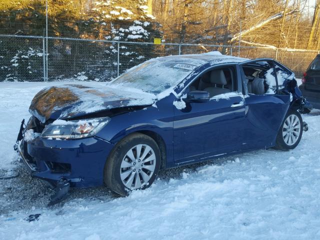 1HGCR2F81EA289310 - 2014 HONDA ACCORD EXL BLUE photo 2