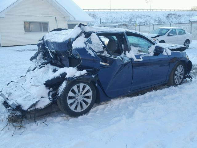 1HGCR2F81EA289310 - 2014 HONDA ACCORD EXL BLUE photo 4