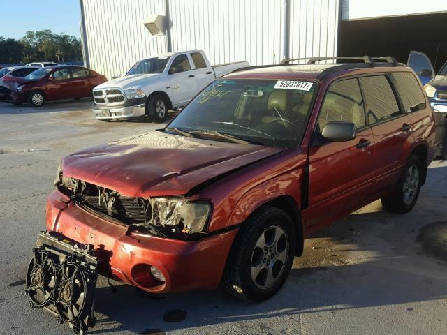 JF1SG65644H745923 - 2004 SUBARU FORESTER 2 RED photo 2