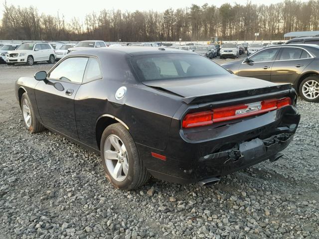 2B3LJ54T99H558595 - 2009 DODGE CHALLENGER BLACK photo 3