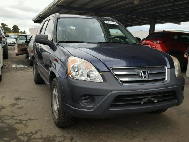 JHLRD78576C030787 - 2006 HONDA CR-V LX BLUE photo 1