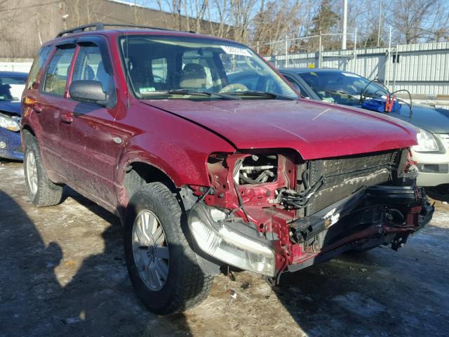 4M2YU57Z96KJ06785 - 2006 MERCURY MARINER RED photo 1