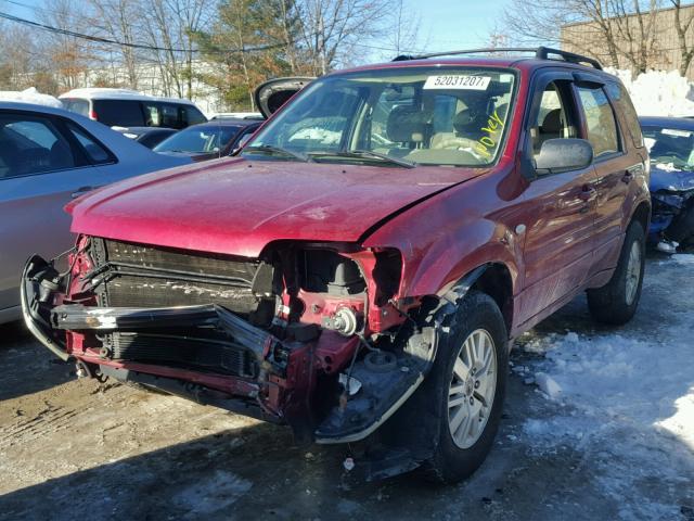 4M2YU57Z96KJ06785 - 2006 MERCURY MARINER RED photo 2