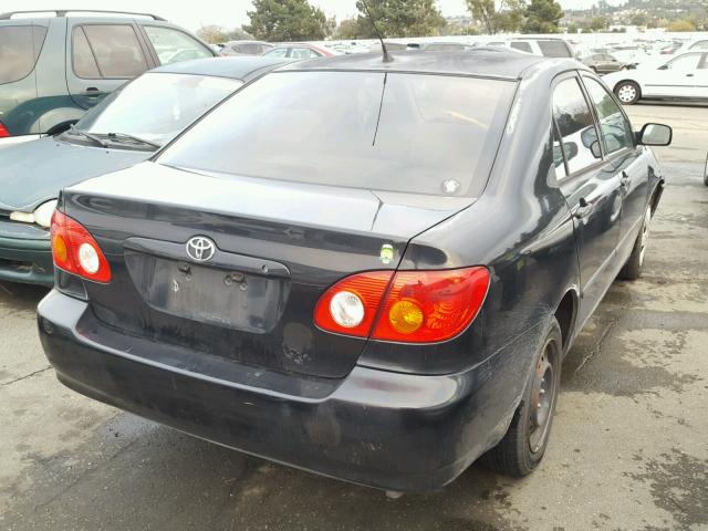 1NXBR32E33Z013536 - 2003 TOYOTA COROLLA CE BLACK photo 4