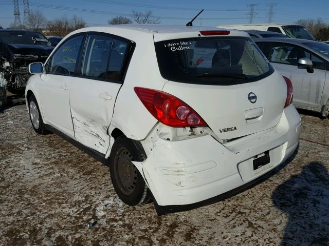 3N1BC1CP3BL508695 - 2011 NISSAN VERSA S WHITE photo 3