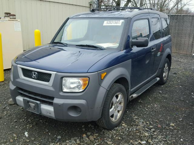 5J6YH28543L009983 - 2003 HONDA ELEMENT EX BLUE photo 2