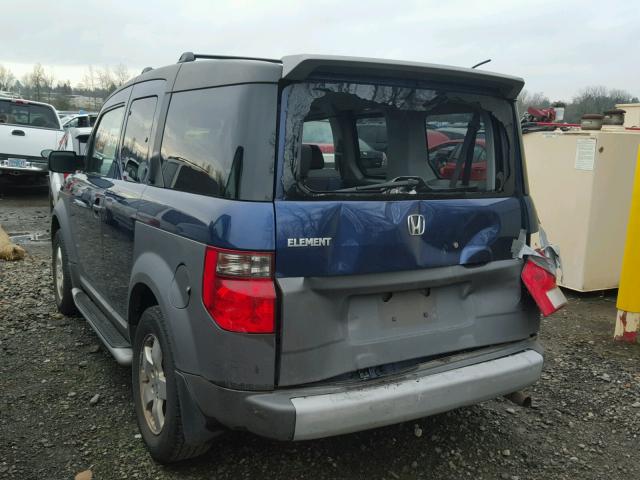 5J6YH28543L009983 - 2003 HONDA ELEMENT EX BLUE photo 3