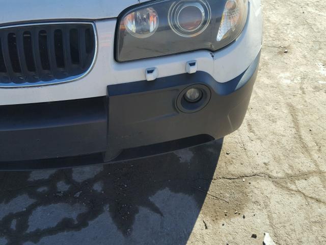 WBXPA93415WD16970 - 2005 BMW X3 3.0I WHITE photo 9