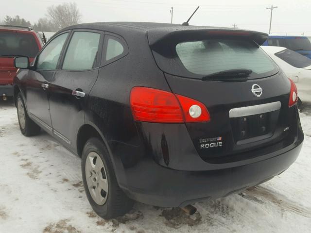 JN8AS5MV6BW277774 - 2011 NISSAN ROGUE S BLACK photo 3