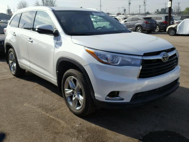 5TDDKRFH8FS126576 - 2015 TOYOTA HIGHLANDER WHITE photo 1