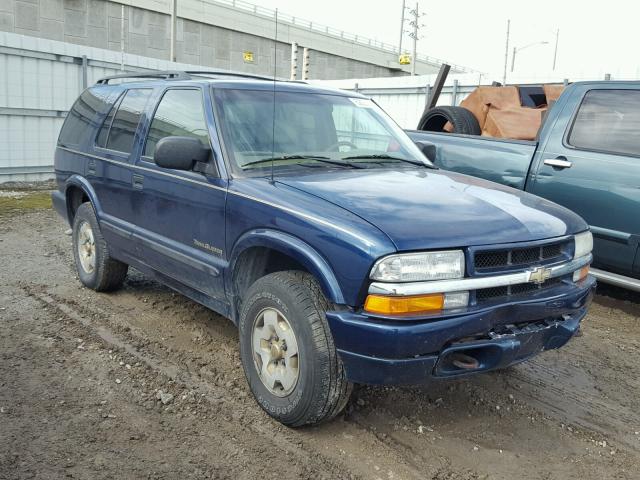 1GNDT13W1Y2190560 - 2000 CHEVROLET BLAZER BLUE photo 1