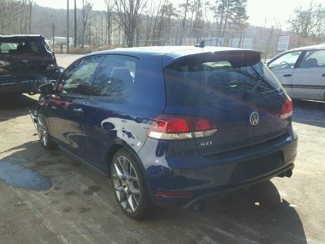 WVWED7AJ9DW089998 - 2013 VOLKSWAGEN GTI BLUE photo 3