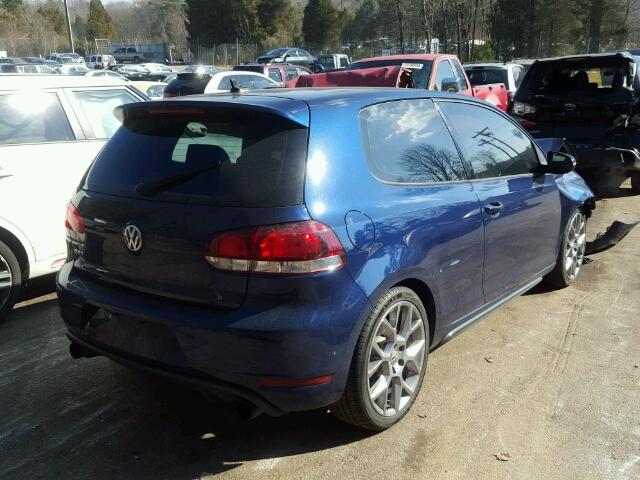 WVWED7AJ9DW089998 - 2013 VOLKSWAGEN GTI BLUE photo 4