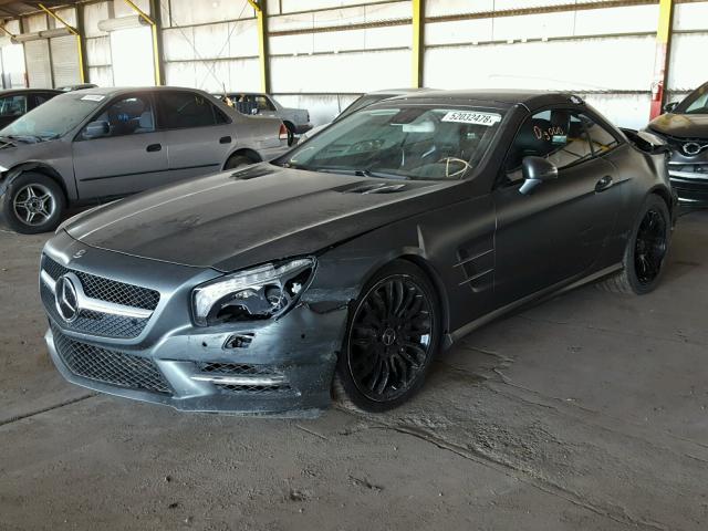 WDDJK7DA3DF009505 - 2013 MERCEDES-BENZ SL 550 GRAY photo 2