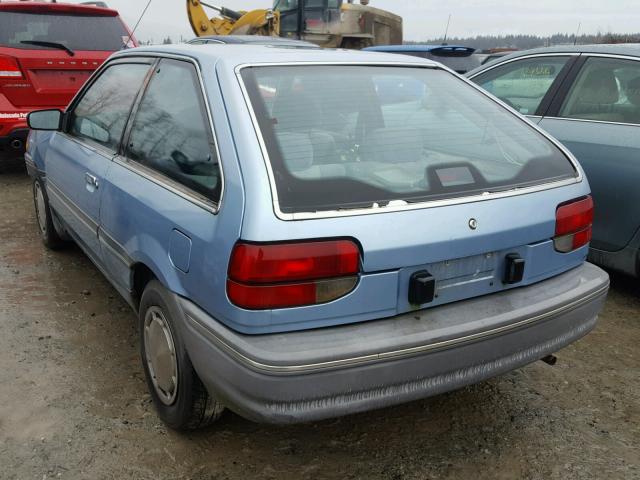 3MABM1151JR651748 - 1988 MERCURY TRACER BLUE photo 3