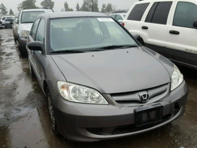 2HGES16514H518520 - 2004 HONDA CIVIC LX SILVER photo 1