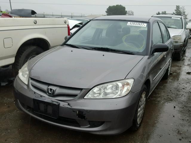 2HGES16514H518520 - 2004 HONDA CIVIC LX SILVER photo 2