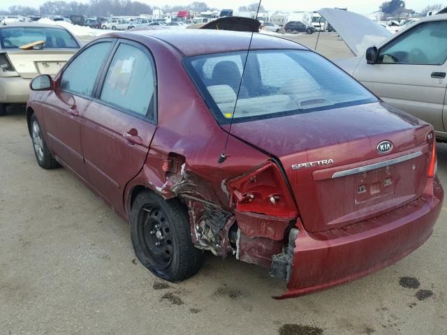 KNAFE121575438854 - 2007 KIA SPECTRA EX RED photo 3