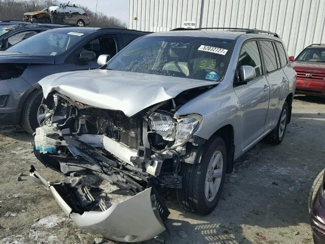 JTEES41A782025438 - 2008 TOYOTA HIGHLANDER SILVER photo 2