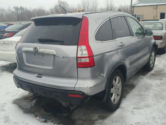 JHLRE48707C098198 - 2007 HONDA CR-V EXL SILVER photo 4