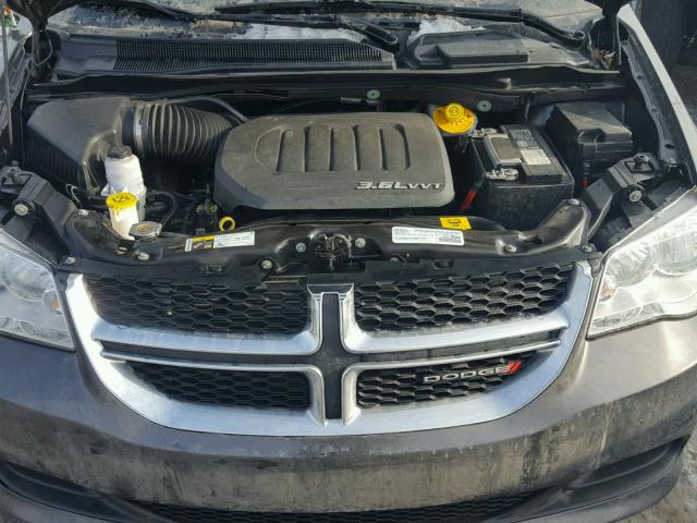 2C4RDGCG9GR211100 - 2016 DODGE GRAND CARA GRAY photo 7