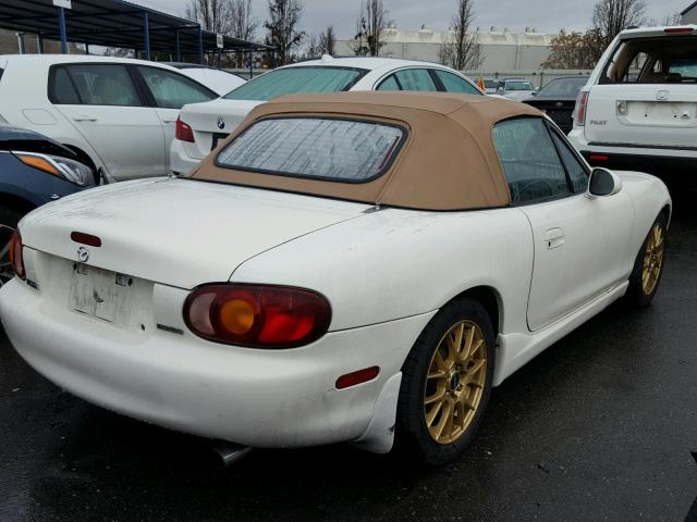 JM1NB3535Y0150332 - 2000 MAZDA MX-5 MIATA WHITE photo 4