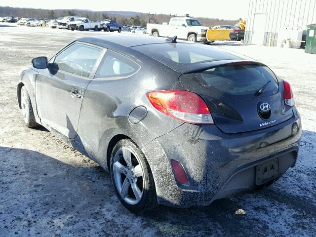 KMHTC6AD5CU043895 - 2012 HYUNDAI VELOSTER B BLACK photo 3