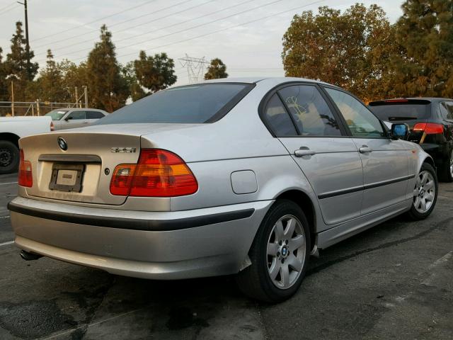 WBAET37453NJ37916 - 2003 BMW 325 I SILVER photo 4