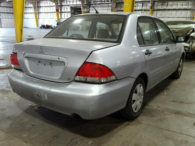 JA3AJ26E84U062825 - 2004 MITSUBISHI LANCER ES SILVER photo 4