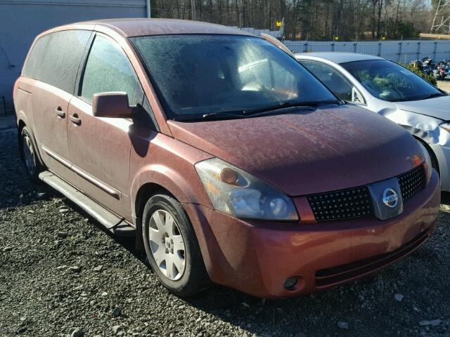 5N1BV28U84N322872 - 2004 NISSAN QUEST S BURGUNDY photo 1