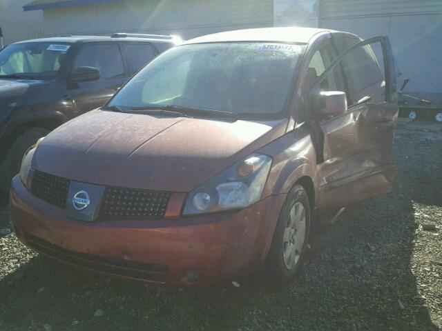 5N1BV28U84N322872 - 2004 NISSAN QUEST S BURGUNDY photo 2