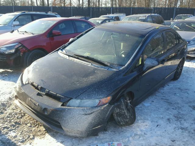 JHMFA16816S010025 - 2006 HONDA CIVIC EX BLACK photo 2