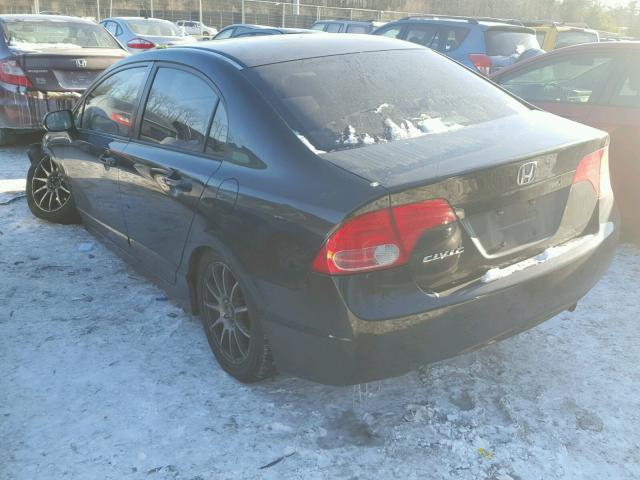JHMFA16816S010025 - 2006 HONDA CIVIC EX BLACK photo 3