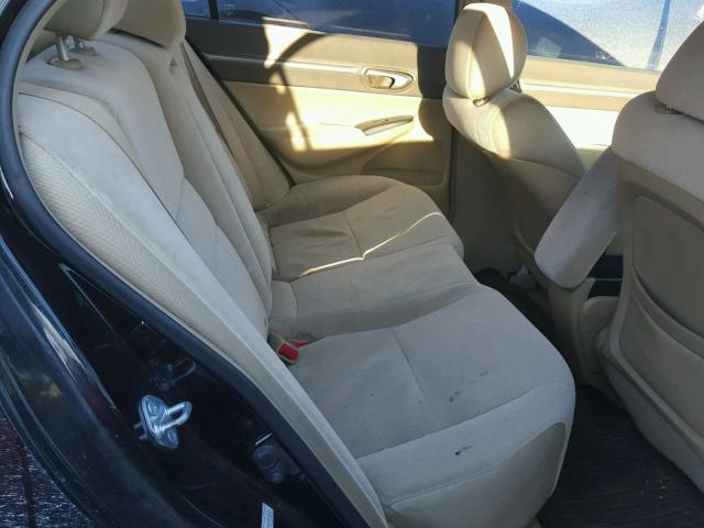 JHMFA16816S010025 - 2006 HONDA CIVIC EX BLACK photo 6