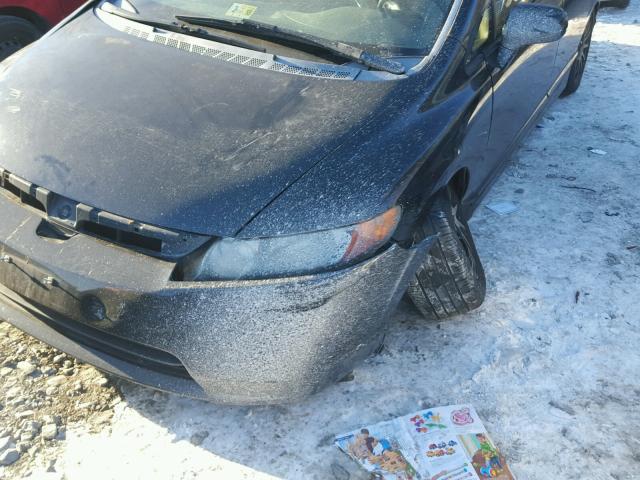 JHMFA16816S010025 - 2006 HONDA CIVIC EX BLACK photo 9
