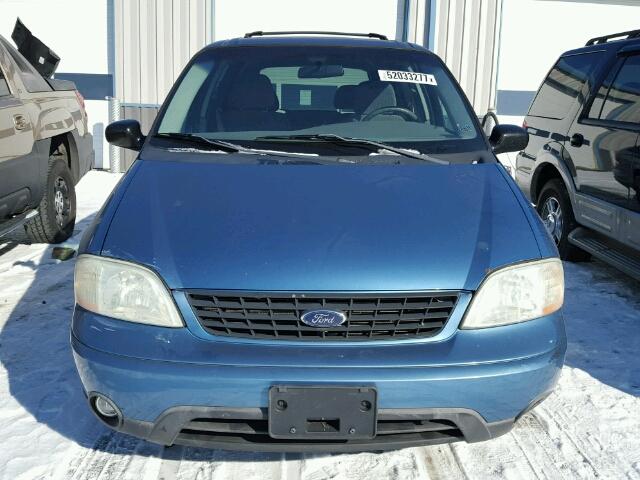 2FMZA57462BB85288 - 2002 FORD WINDSTAR S BLACK photo 9