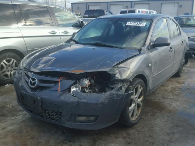 JM1BK324771620370 - 2007 MAZDA 3 S GRAY photo 2