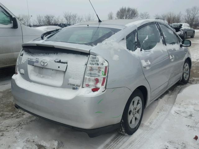 JTDKB20U477550451 - 2007 TOYOTA PRIUS SILVER photo 4