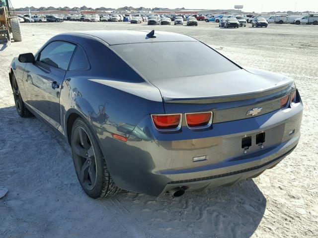 2G1FB1ED1B9155308 - 2011 CHEVROLET CAMARO LT GRAY photo 3