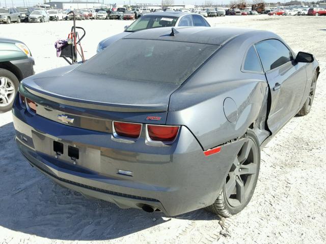 2G1FB1ED1B9155308 - 2011 CHEVROLET CAMARO LT GRAY photo 4