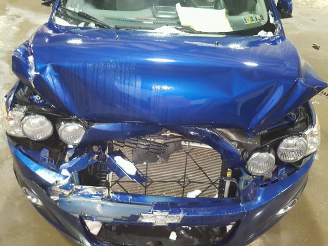 1G1JC5SH6E4193856 - 2014 CHEVROLET SONIC LT BLUE photo 7