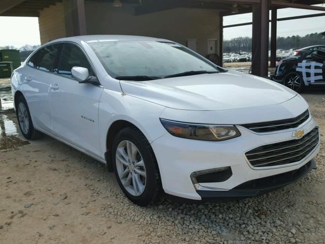 1G1ZE5STXHF115736 - 2017 CHEVROLET MALIBU LT WHITE photo 1