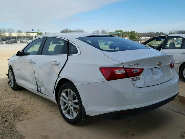 1G1ZE5STXHF115736 - 2017 CHEVROLET MALIBU LT WHITE photo 3