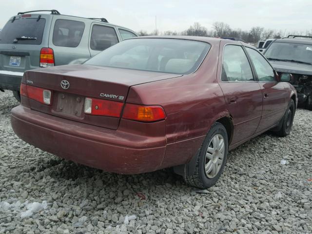 4T1BG22K91U080046 - 2001 TOYOTA CAMRY CE MAROON photo 4