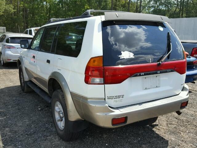 JA4LS31H1XP036854 - 1999 MITSUBISHI MONTERO SP WHITE photo 3